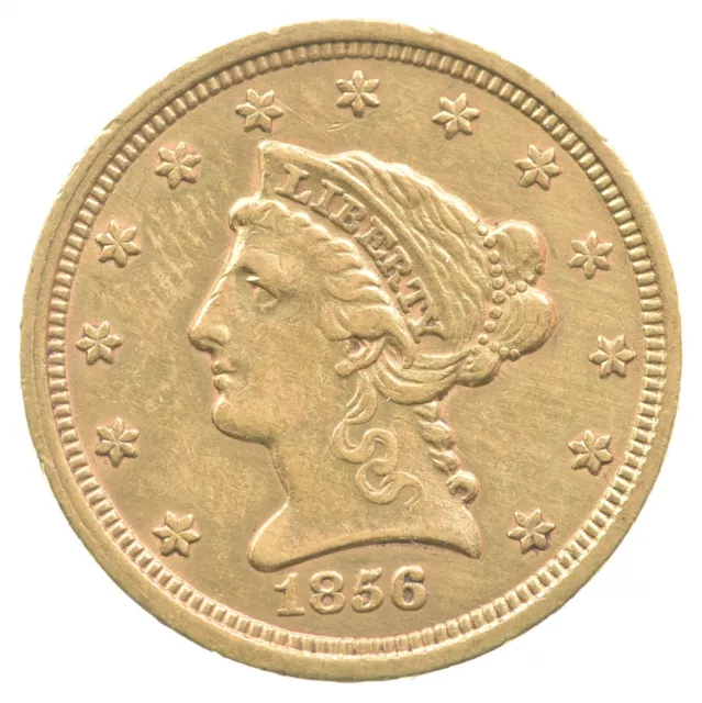 1856 $2.50 Liberty Head Gold Quarter Eagle - U.S. Gold Coin *910