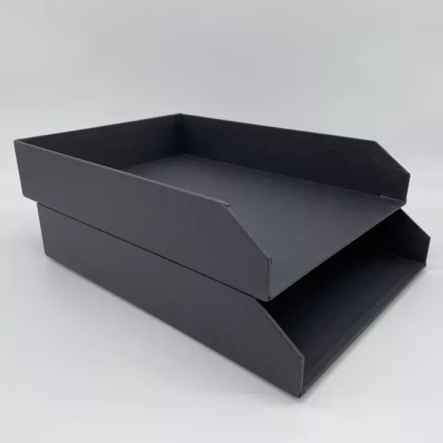 Bigso Box of Sweden Hakan 2er-Set Briefablage für den Schreibtisch – stapelbare
