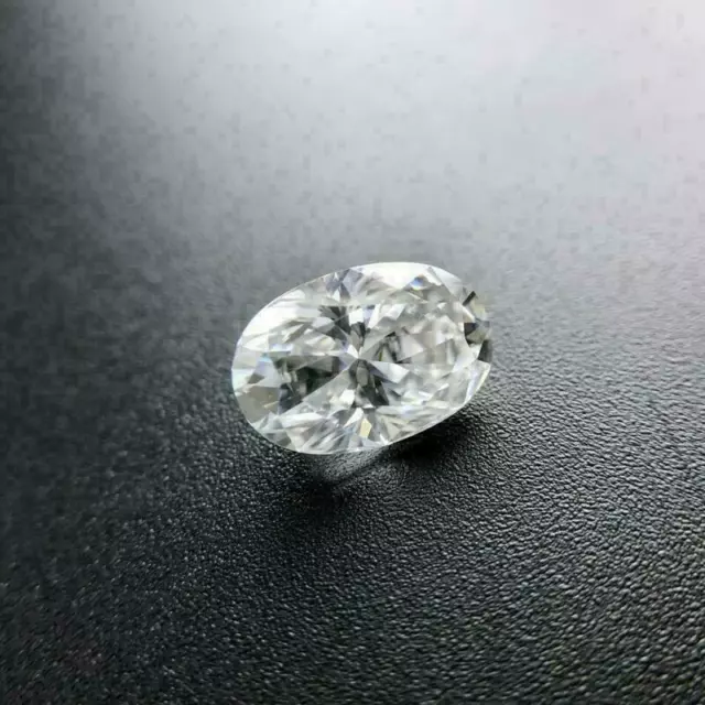 Natürlicher Diamant 8*10mm 2ct Großer Hochwertiger Weißer D Farbe Ovale Form VS1 2