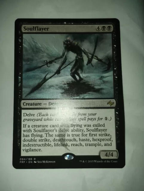1 X MTG Magic The Gathering Fate Reforged Soulflayer rare card ex con