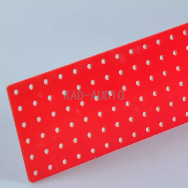 1pc Vintage Red Turret Tag FR4 Drilled Terminal Strip Board HIFI Audio Amp DIY