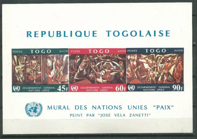 TOGO Scott # C78a ** MNH Souvenir Sheet UN peinture