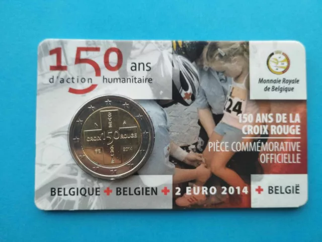 2 Euro Commémorative 2014 BELGIQUE Croix Rouge