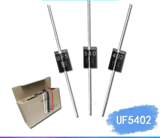 Ultrafast Recovery Rectifier Diode DO201AD Inline 3A 100V UF5402 3 AMP 20Pcs Lot