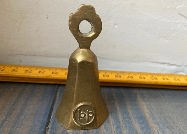 Clochette De Table Ancienne – Effigie Napoléon, Laiton, Scène De Bataille