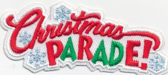 Girl Boy Cub CHRISTMAS PARADE WORD Fun Patches Crests Badges SCOUT GUIDE route