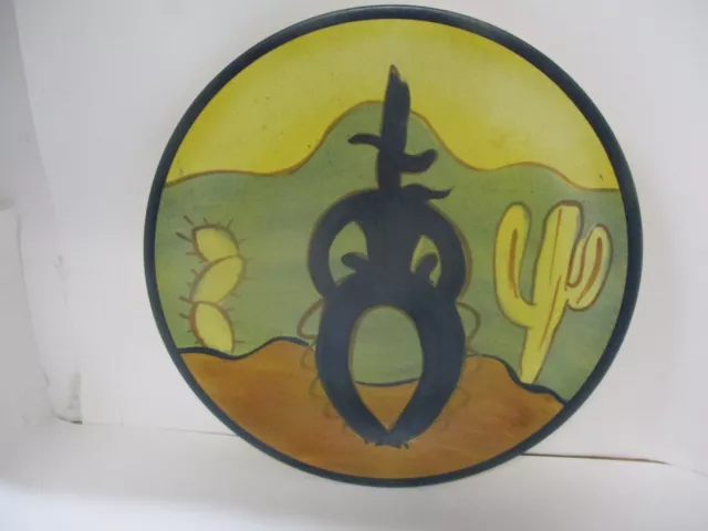 Vintage Stangl Pottery RANGER Cactus & Cowboys 12” Chop Plate Round Platter