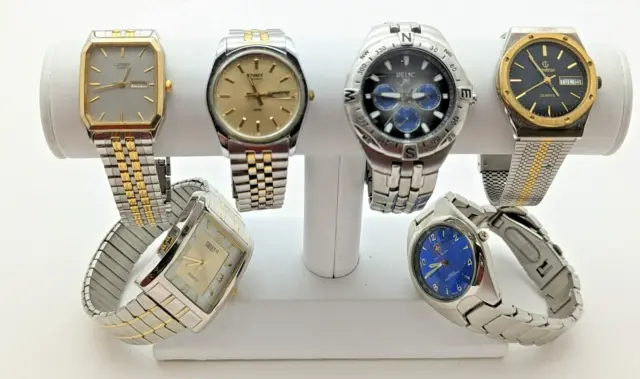 Casual & Dress Metal Watches. Relic, Timex, Citizen etc. Minor Repair or bat rep