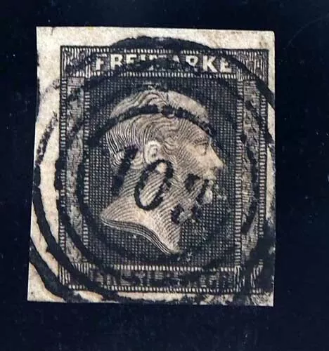 1850 Preußen; 1 Sgr. sehr breitr. LuxusSt, linke obere BE, NS "103", MiNr. 2b