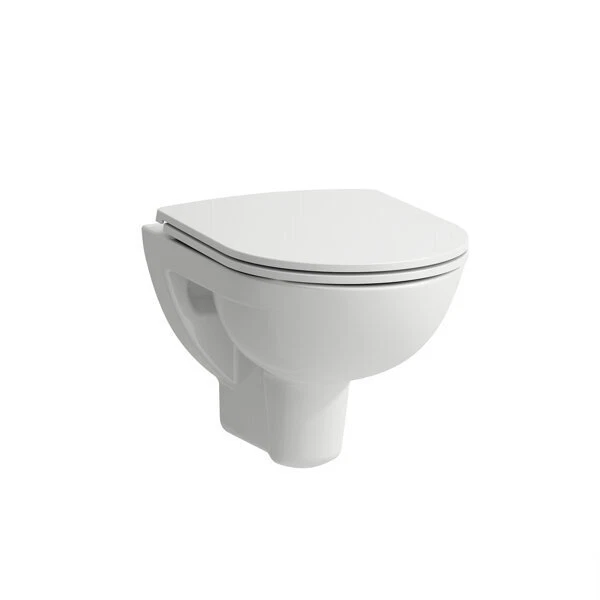WC Suspendu Sans Bord De Rinçage LuxeBath - SoftClose, Nano-revêtement, Rinçage Profond - Blanc