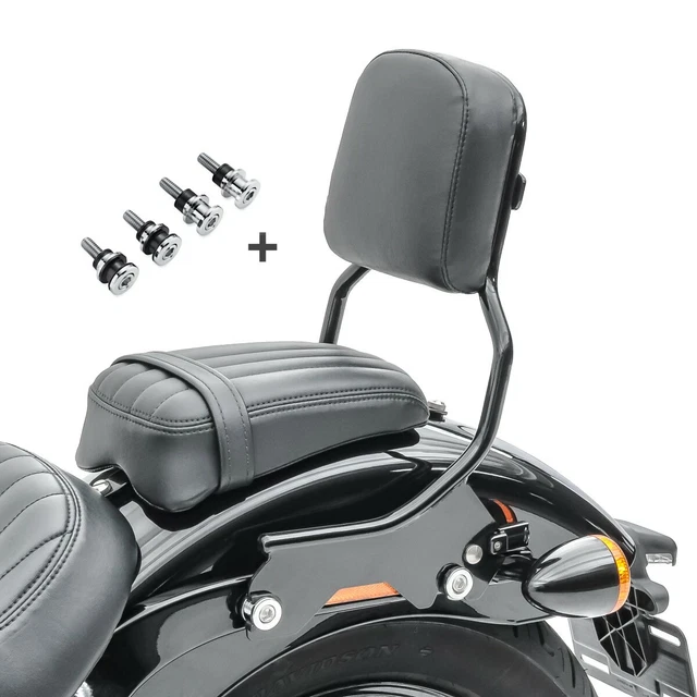 シーシーバー ハーレーブレイクアウト  114 18-21ドッキングキットブラック付きのCRAFTRIDS XS Sissy bar for Harley Breakout   114 18-21 Craftride XS with Docking Kit black