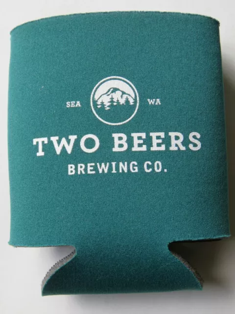 Bier Flasche Kann Schaum Koozie ~ Zwei Brewery ~ Seattle, Washington ~ Be Happy
