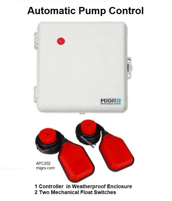 AUTOMATIC WATER PUMP control Tank Level Controller Switch with 2 Float