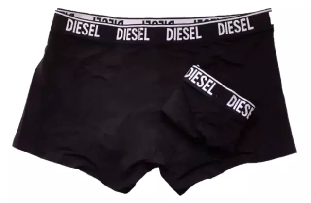 Diesel Herren Stretch Boxershorts 2er Pack "UMBX-SHAWN" originalverpackt schwarz