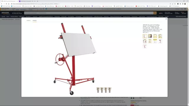 Troy DPH11 Professional Drywall and Panel Hoist