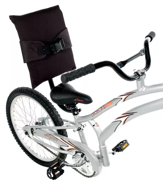Adams Trail-a-Bike Child Back Rest w/ Strap Black fits 25.6/27.2mm Seatpost