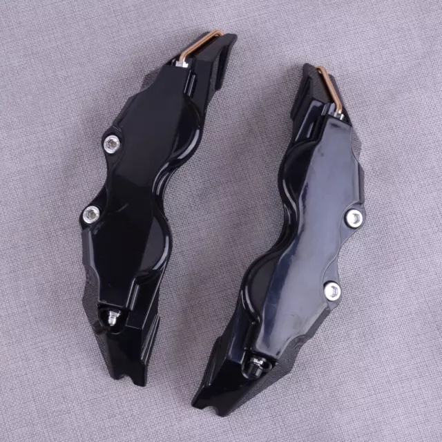 2x Black 3D Style Front Car Disc Brake Caliper Cover Accessories