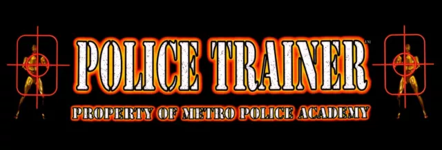 Arcade Machine Banner/Marquee for light box - POLICE TRAINER