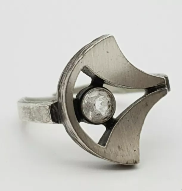 Finnland Silber Ring mit Bergkristall  - (45)