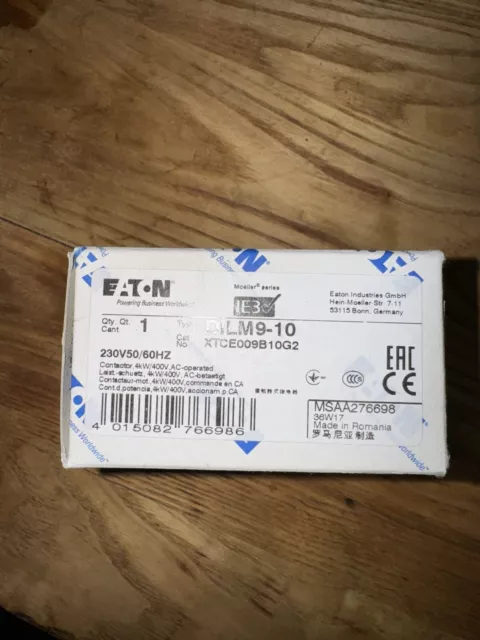 Eaton Contactor, 4kW/400W AC