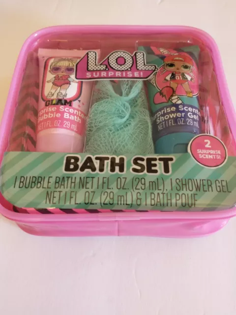 Juego de baño sorpresa Disney Lol baño de burbujas ducha gel baño esponja puf