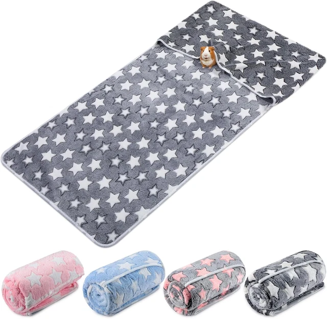 4 Pcs Guinea Pig Liners Guinea Pig Bedding for Cage Blankets Waterproof Washable