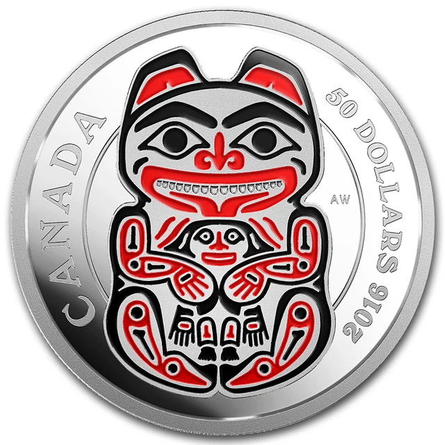 2016 Canada 5 oz Silver Mythical Realms of the Haida Series: Bear - SKU #97274