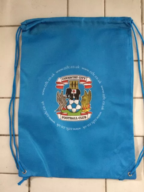 Genuine Approved Coventry City CCFC Sky Blue Duffel Bag Sport Kit Christmas Gift