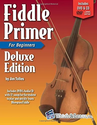FIDDLE PRIMER BOOK FOR BEGINNERS DELUXE EDITION WITH DVD By Jim Tolles EXCELLENT