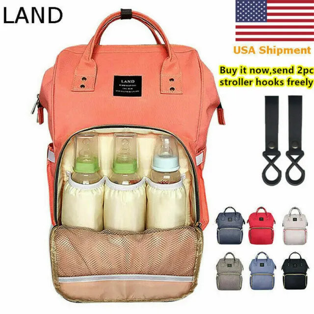 Living Traveling Share Baby Diaper Bag Multi-Function Waterproof Backpack Nappy 7