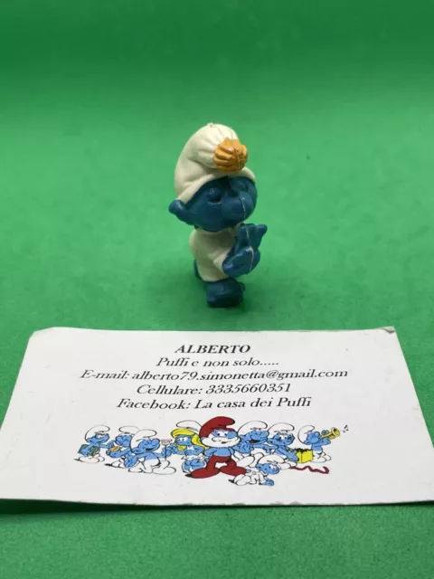 Puffi Smurfs Puffo Sonnambulo Smurf Sleepwalker 20021 Pon Pon Arancione Fake