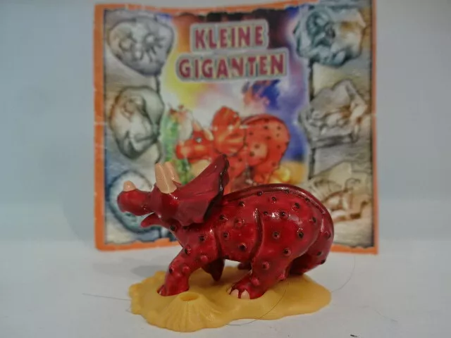 Ferrero Ü-EI / 2002 " Dinosaurier Serie / Kleine Giganten / Triceratops + BPZ