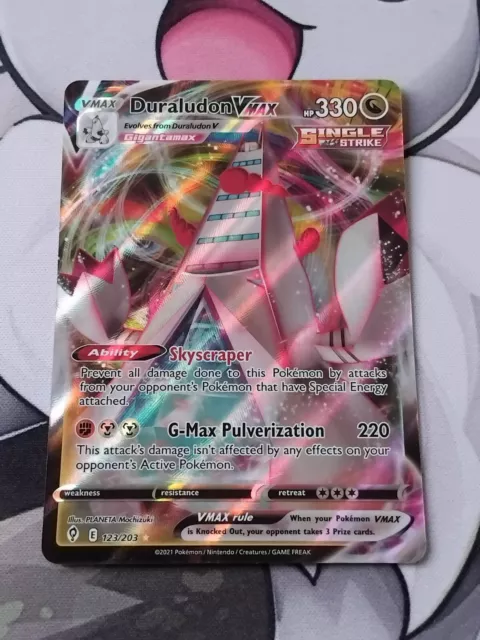 Pokémon TCG Duraludon VMAX Evolving Skies 123/203 Holo Ultra Rare #1