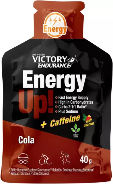 VICTORY ENDURANCE Energy Up Gel Cafeína Sabor Cola, con cafeína, con plus de s 2