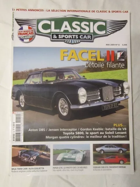 CLASSIC & sports car N°12 /Facel II/MGA twin cam/Piper GTR/Ferrari 308 GT4-Merak