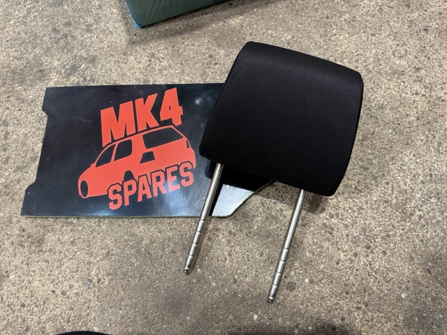 Vw Golf 25th Anniversary Head Rest Front Rear Recaro Black Fabric GTI Tdi Lemans