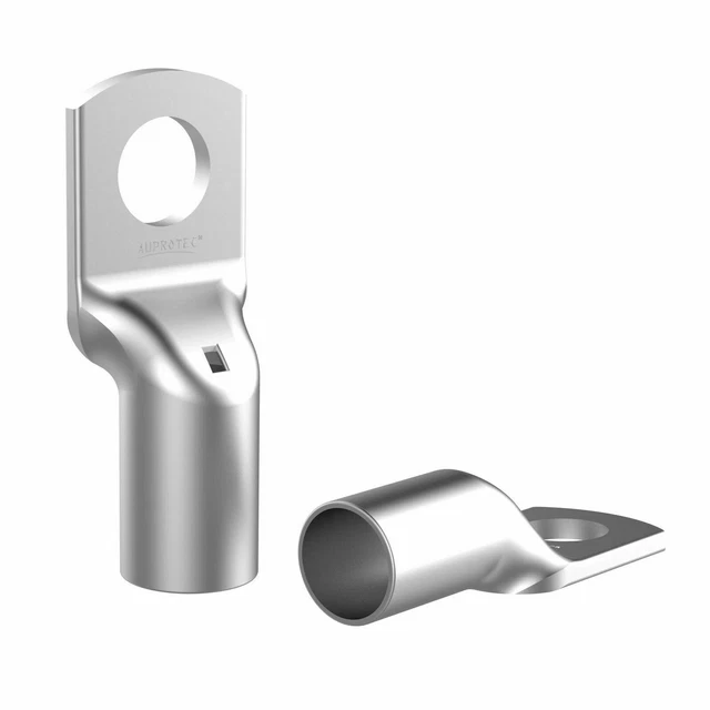 Cosses Tubulaires Non Isolées AUPROTEC - Sections 1,5 à 120 Mm², Perces M4 à M12, En Cuivre étamé