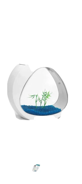 Nano Curve Aquarium Fish Tank Coldwater Tropical LED Lighting  14L
