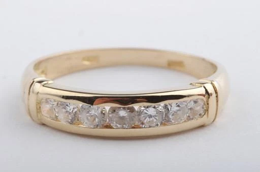 Zirkonia Ring 750 18kt Gelbgold Gr55