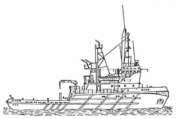 Bauplan Bison Modellbauplan Schlepper Schiffsmodell