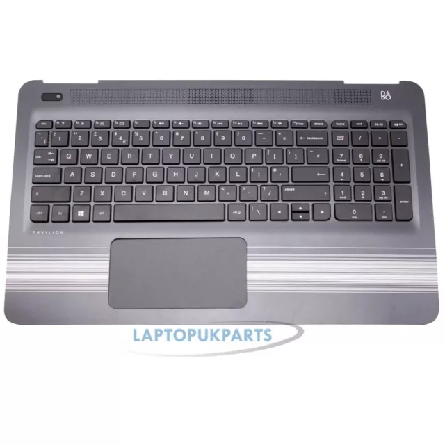 Fits For HP Pavilion 15-AU109TU Keyboard Complete Housing Palmrest + Touchpad UK