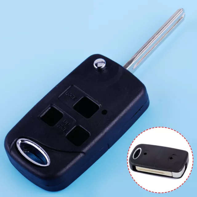 3-Button Folding Remote Key Fob Case Shell fit for Lexus IS200 LS400 RX300 GS300