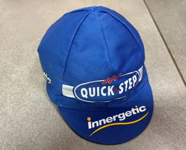 Casquette Cap Officielle Bleue Velo Cyclisme Team Sponsor Quick Step Innergetic
