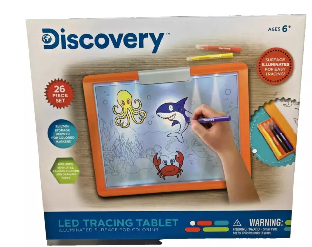 Discovery LED Tracing Tablet, 26-Piece Set with  