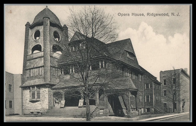 Opera House Ridgewood Nj Billboard Signs Postcard