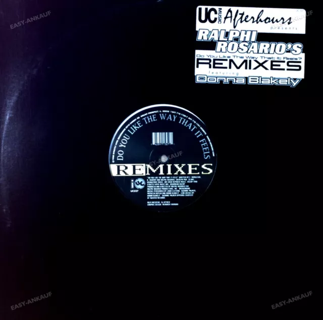 Ralphi Rosario - Do You Like The Way That It Feels (Remixes) Maxi (VG+/VG) .