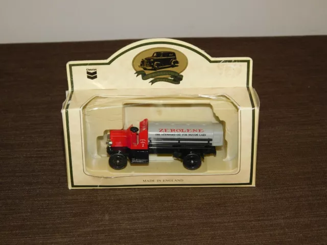 Vintage England Toy 3 1/2"  3 Chevron Zerolene Standard Oil Mini Trucks New Lot
