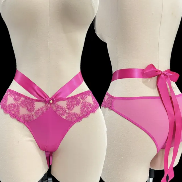 $39 VICTORIAS SECRET VERY SEXY Strappy Heart Embroidery Cheeky Panty Medium  Pink $24.99 - PicClick