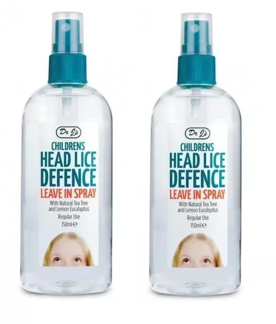Dr Js Head Lice Defence Leave In Spray 150ml X2