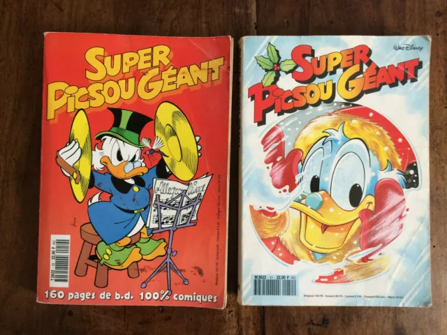 Super Picsou Géant. 2 tomes numéros 51 et 59, éditions de 1992 et 1994